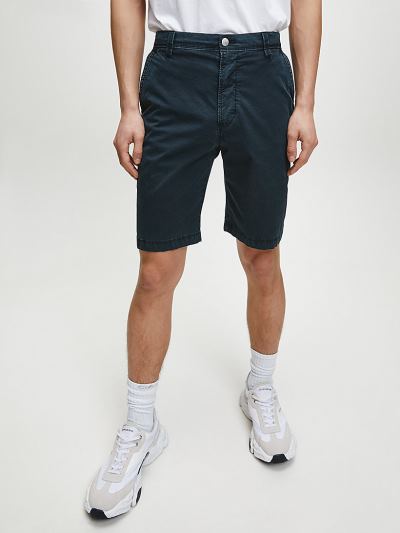 Calvin Klein Ruhák HU849575 | Calvin Klein Stretch Twill Férfi Rövidnadrág Fekete